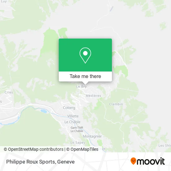 Philippe Roux Sports map
