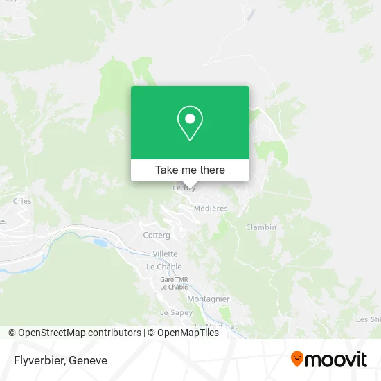 Flyverbier map