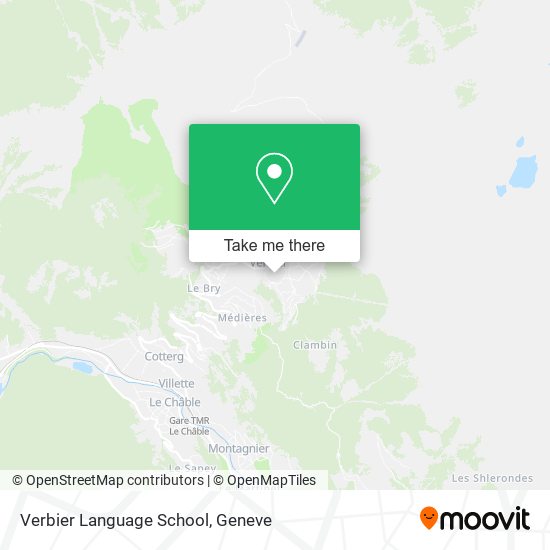 Verbier Language School map