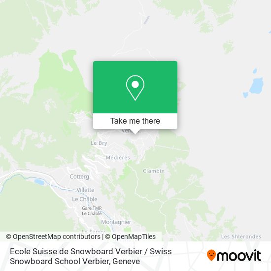 Ecole Suisse de Snowboard Verbier / Swiss Snowboard School Verbier map