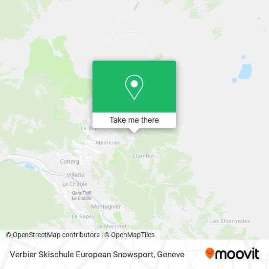 Verbier Skischule European Snowsport map