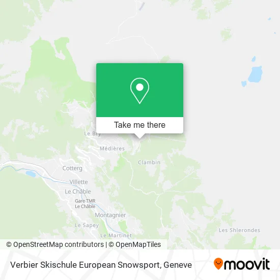 Verbier Skischule European Snowsport map