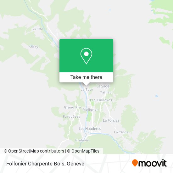 Follonier Charpente Bois map