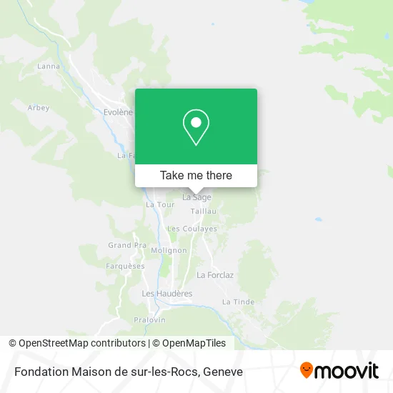 Fondation Maison de sur-les-Rocs map