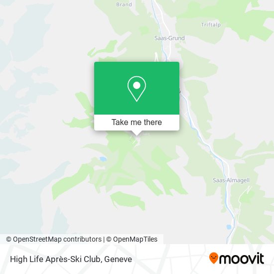 High Life Après-Ski Club map