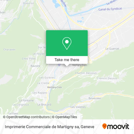 Imprimerie Commerciale de Martigny sa map
