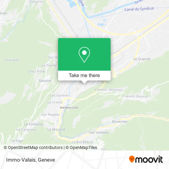 Immo-Valais map
