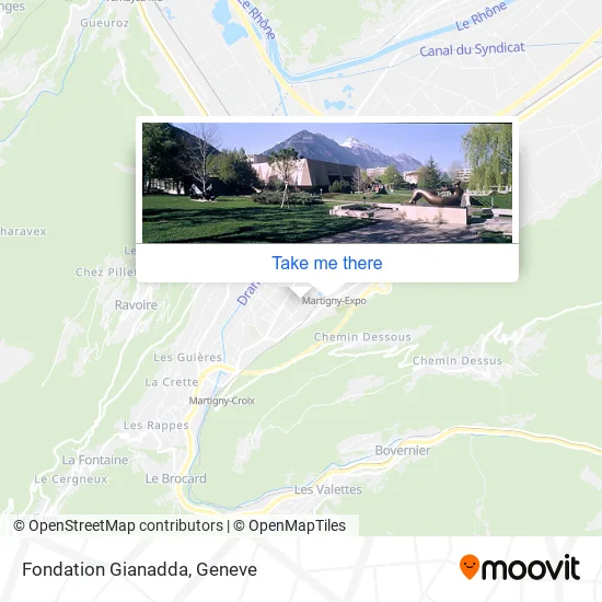 Fondation Gianadda map
