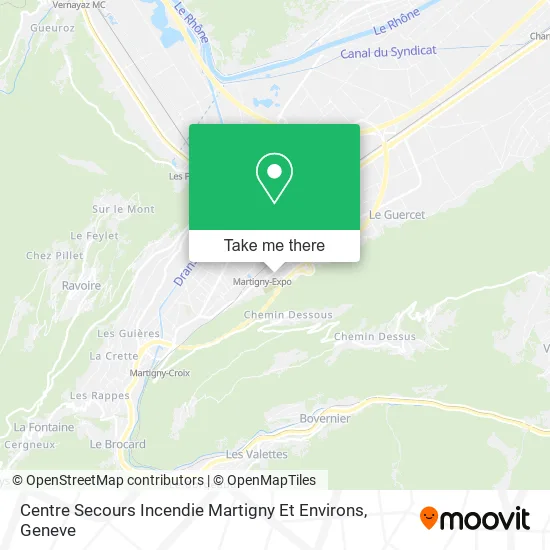 Centre Secours Incendie Martigny Et Environs map