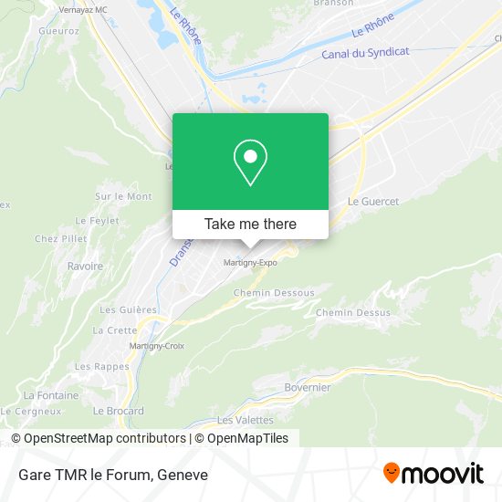 Gare TMR le Forum map