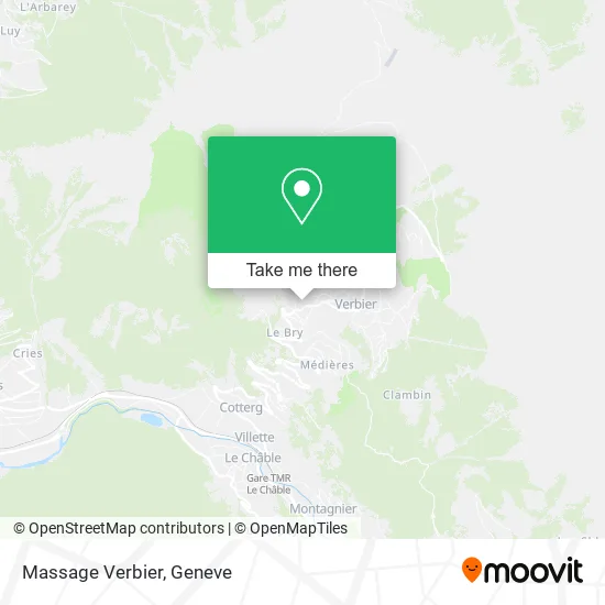 Massage Verbier map