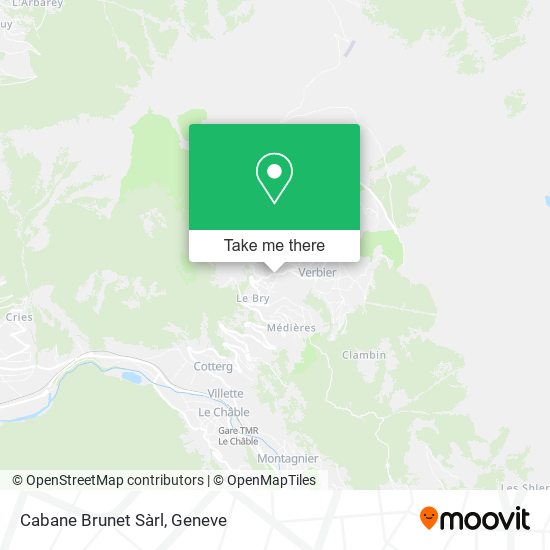 Cabane Brunet Sàrl map