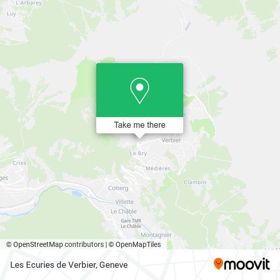 Les Ecuries de Verbier map