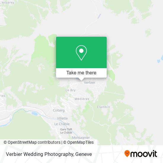 Verbier Wedding Photography map