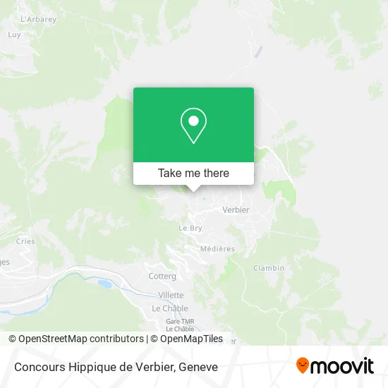 Concours Hippique de Verbier map