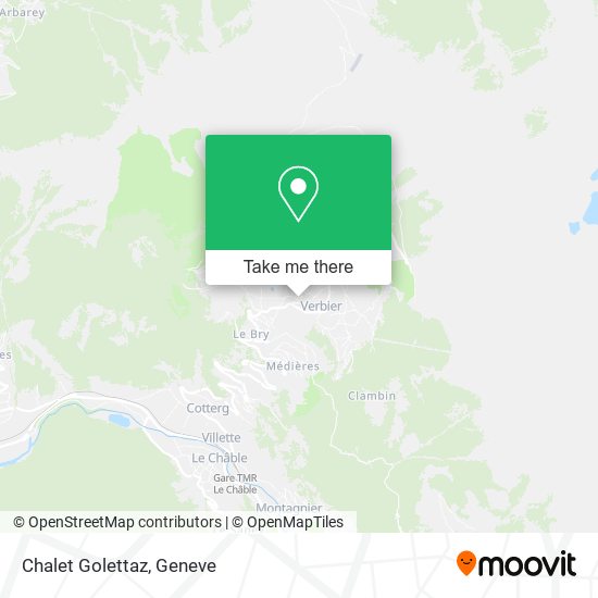 Chalet Golettaz map