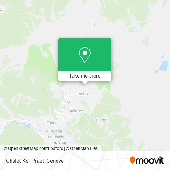 Chalet Ker Praet map