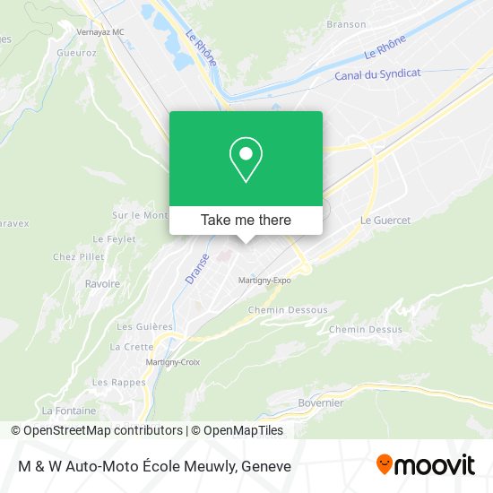 M & W Auto-Moto École Meuwly map
