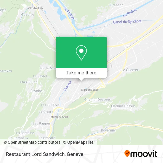 Restaurant Lord Sandwich map