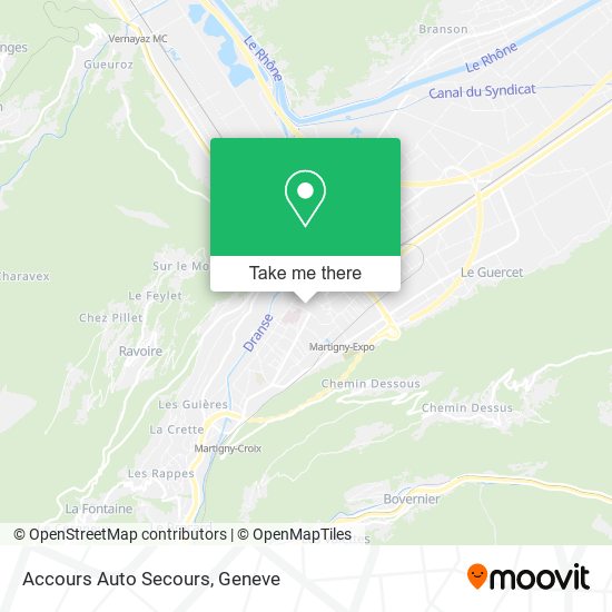 Accours Auto Secours map