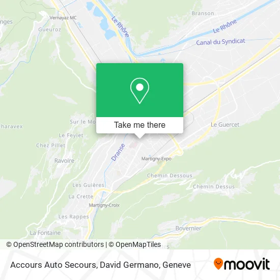 Accours Auto Secours, David Germano map