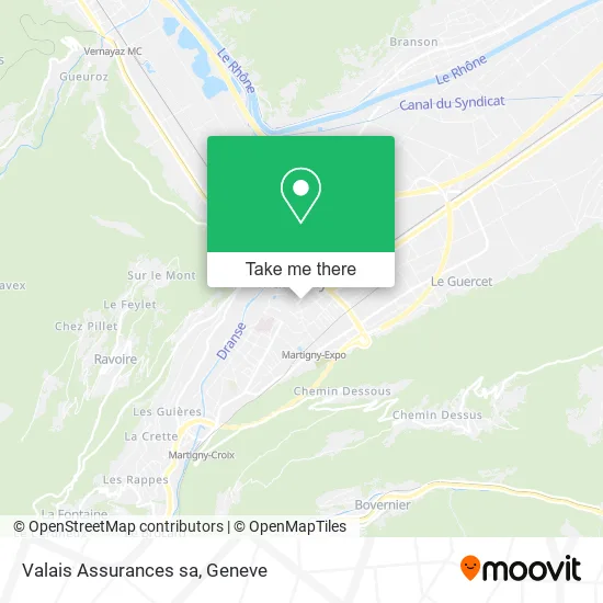 Valais Assurances sa map