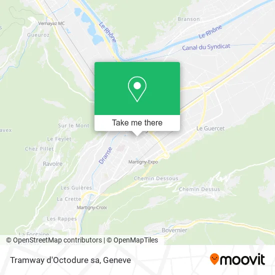 Tramway d'Octodure sa map