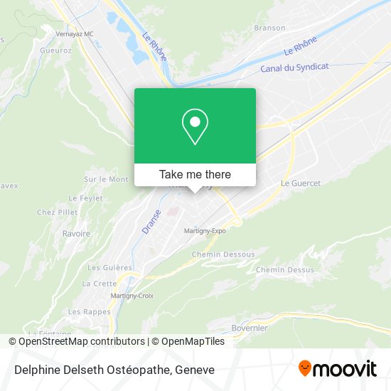Delphine Delseth Ostéopathe map