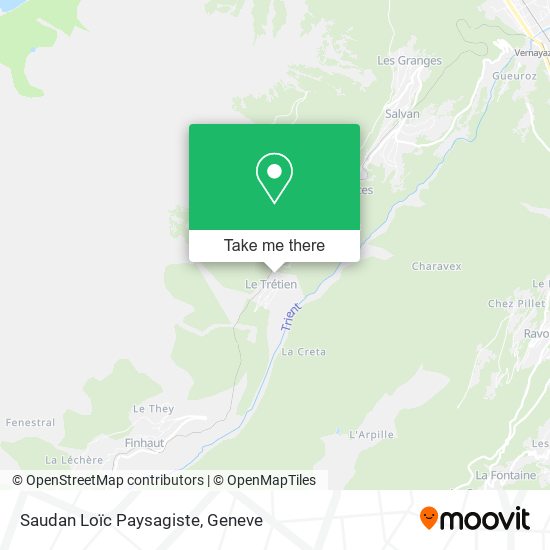 Saudan Loïc Paysagiste map