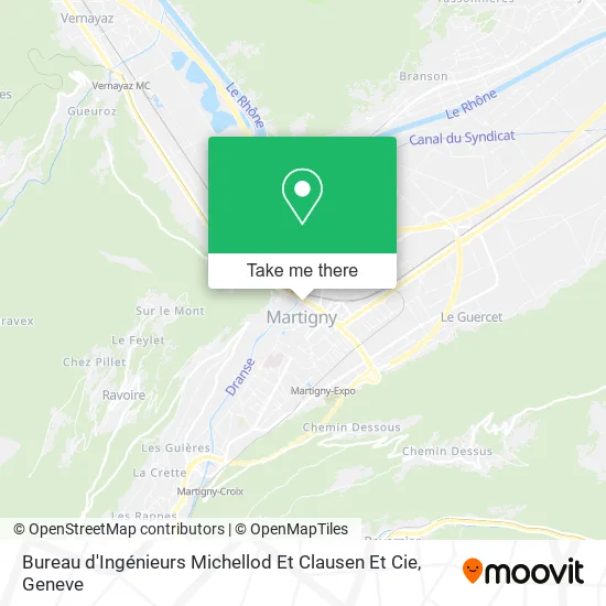 Bureau d'Ingénieurs Michellod Et Clausen Et Cie map