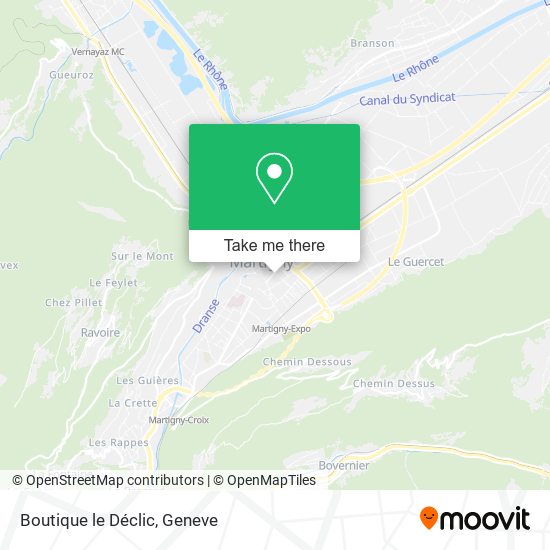 Boutique le Déclic map