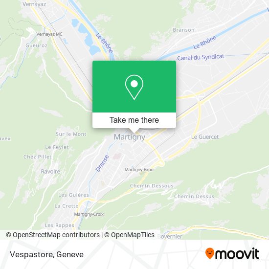 Vespastore map