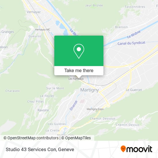 Studio 43 Services Con map