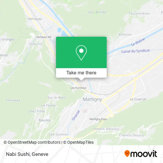 Nabi Sushi map
