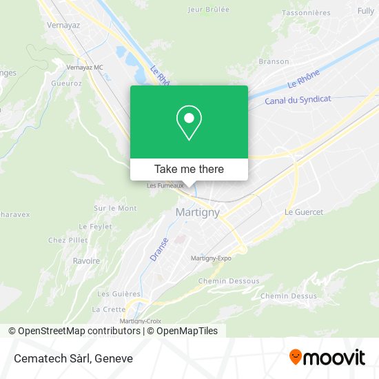 Cematech Sàrl map