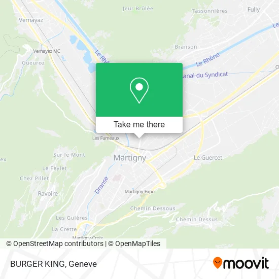 BURGER KING map