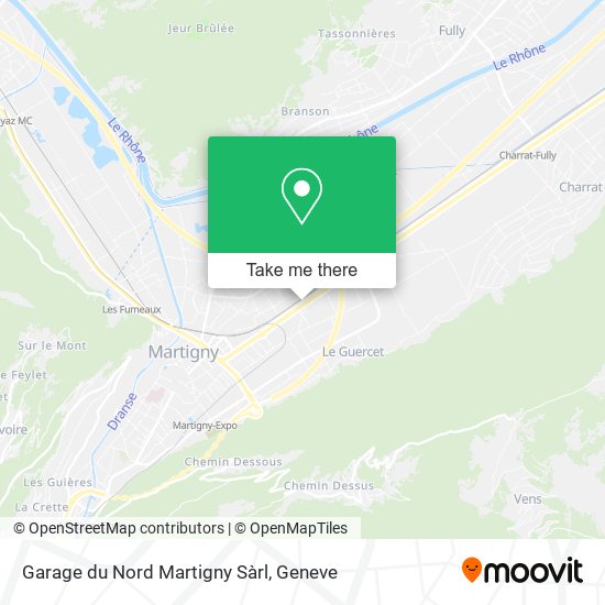 Garage du Nord Martigny Sàrl plan