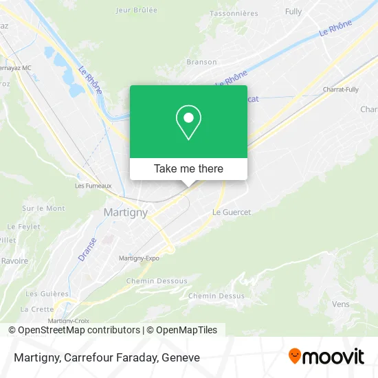 Martigny, Carrefour Faraday map