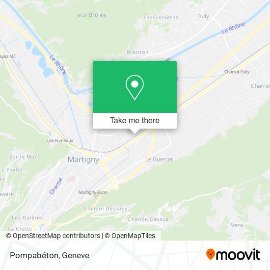 Pompabéton Karte