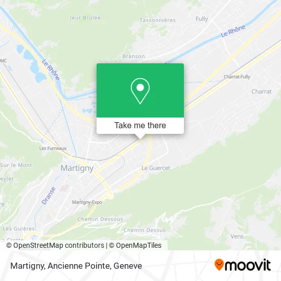 Martigny, Ancienne Pointe map