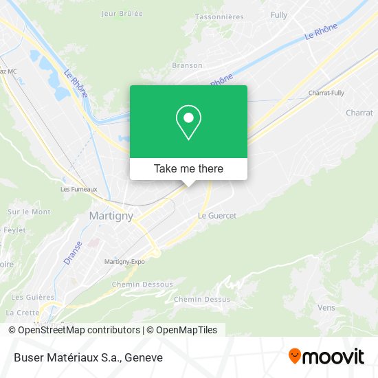 Buser Matériaux S.a. map