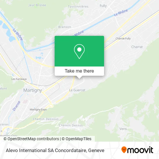 Alevo International SA Concordataire map