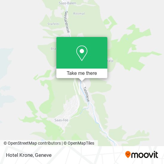 Hotel Krone map