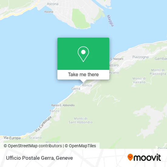 Ufficio Postale Gerra map