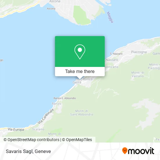 Savaris Sagl map
