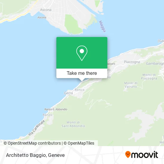 Architetto Baggio map