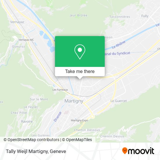 Tally Weijl Martigny map