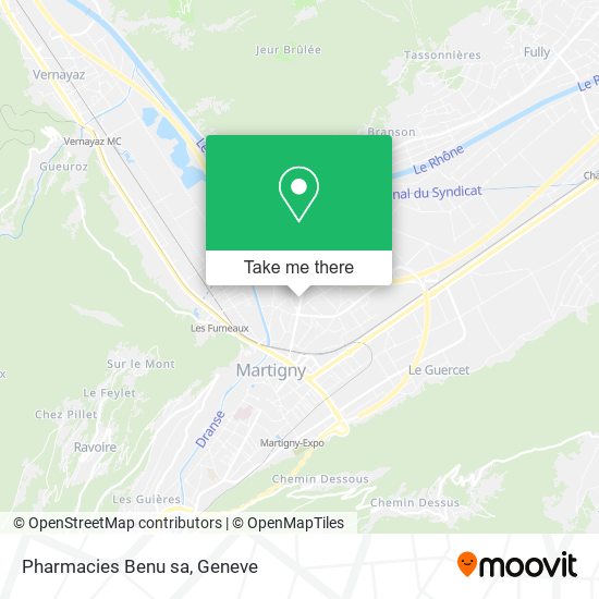 Pharmacies Benu sa map