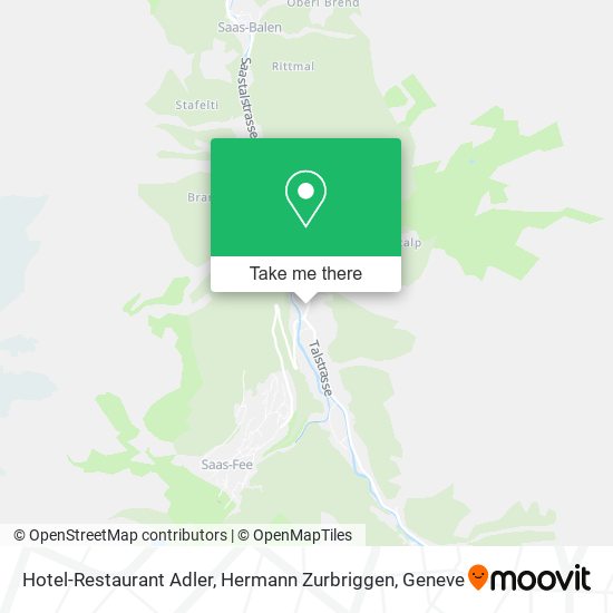 Hotel-Restaurant Adler, Hermann Zurbriggen map