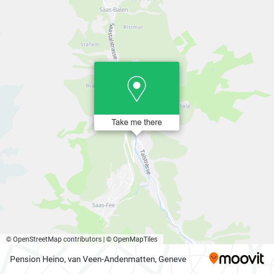Pension Heino, van Veen-Andenmatten map
